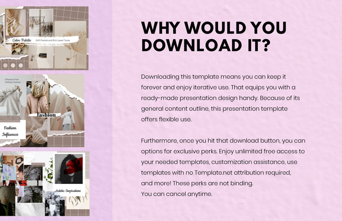 Aesthetic Vision Board Template Design